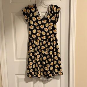 Open Back Sunflower Dress